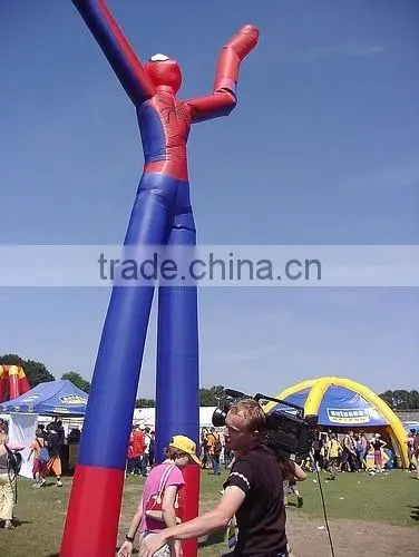 Outdoor & Indoor Inflatable Air Dancer, Single Leg Mini Yellow and Bule Inflatable Sky Air Dancer