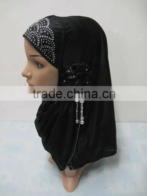 A529 New Arrival Islamic Scarves Women Muslim One Piece Hijab Flower hijab