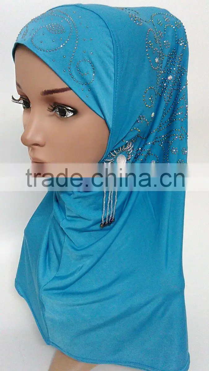 2016 New Fashion islamic hejab Beaded big HIJAB