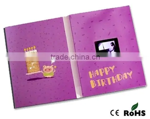 4.3 inch Video player greeting card,video display greeting card,digital greeting card