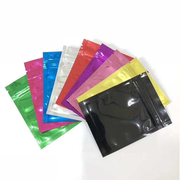 custom 7.5*6.5cm holographic mini pouch cosmetic plastic bags