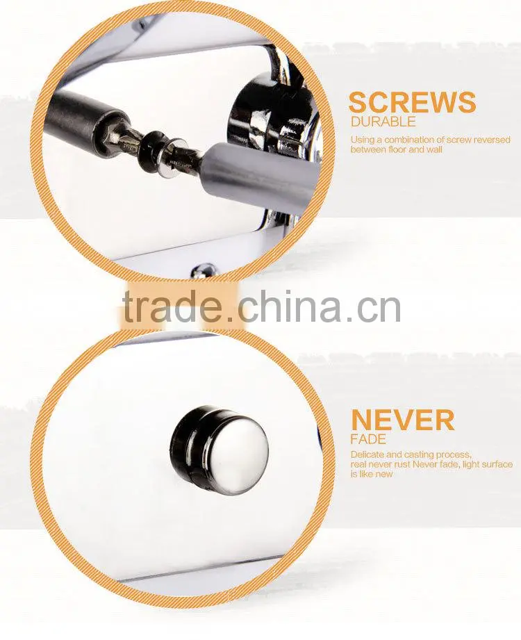 WESDA New product Decorative Stainless Steel Clothes Hook with blue diamond(315)