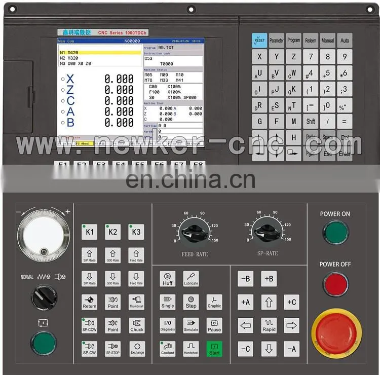 NEWker cnc retrofit kit 5 axis cnc control system similar Fanuc cnc controller