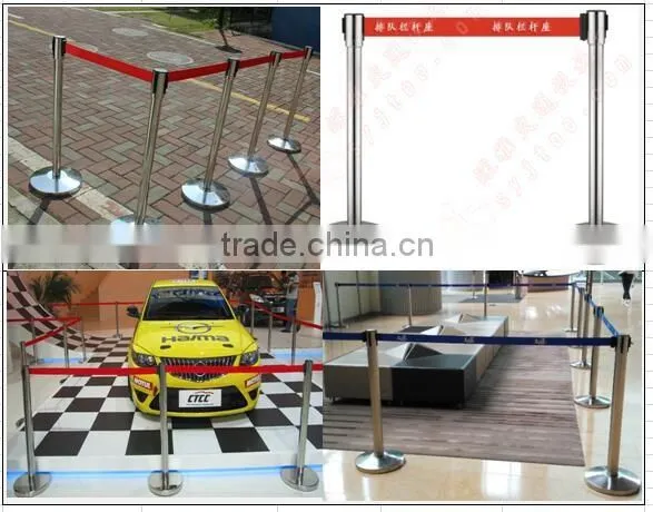 stainless steels retractable barriers and queue stand line or metal belt barriers like queue barriers