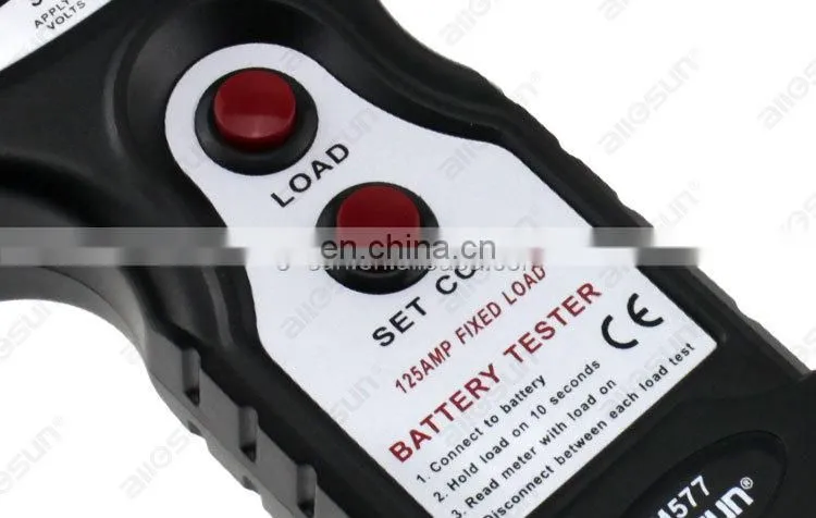 Allosun EM577 12V Digital Car Battery Tester 12V Digital Battery Analyzer CCA Tester Cold Temp Battery Load Charging Tester