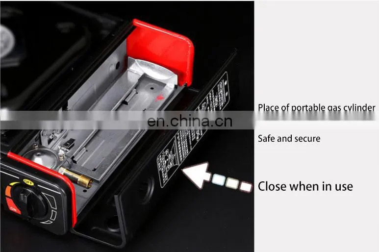 Hot selling aluminum portable camping gas stove with pan