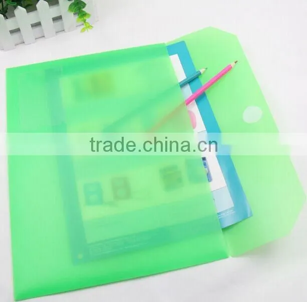 Document Bag Type and Bag Shape plastic document bag with name card