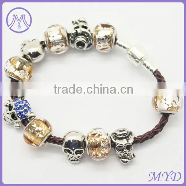 Wholesale womens metal beaded bracelets