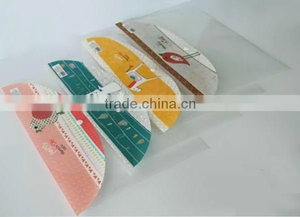 The specific pattern transparent pvc/pet/pp file bag with button