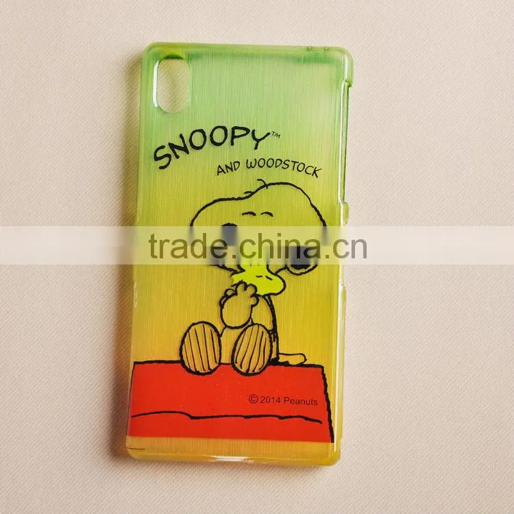 2015 Guangzhou factory drawbench water transfer TPU phone case for Sony Z2