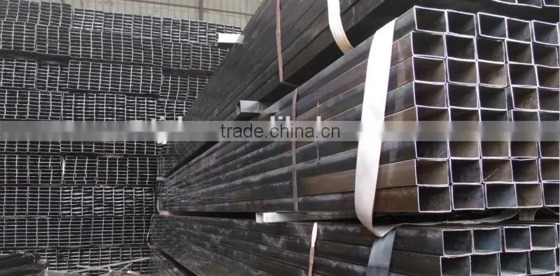 cold rolled black annealed rectangular stele pipe/tube guardrail