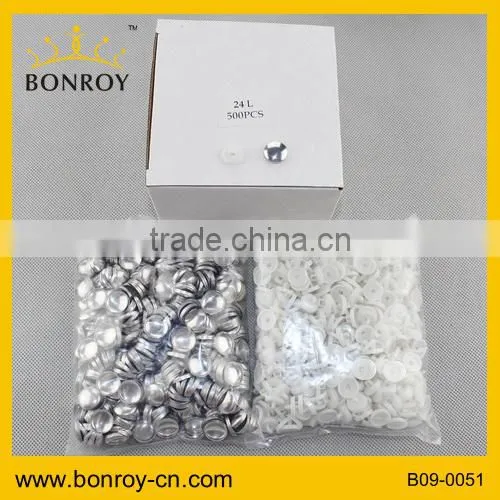China supplier aluminium button fabric covered buttons