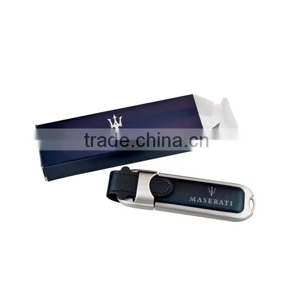 Black leather memorias usb 32 gb