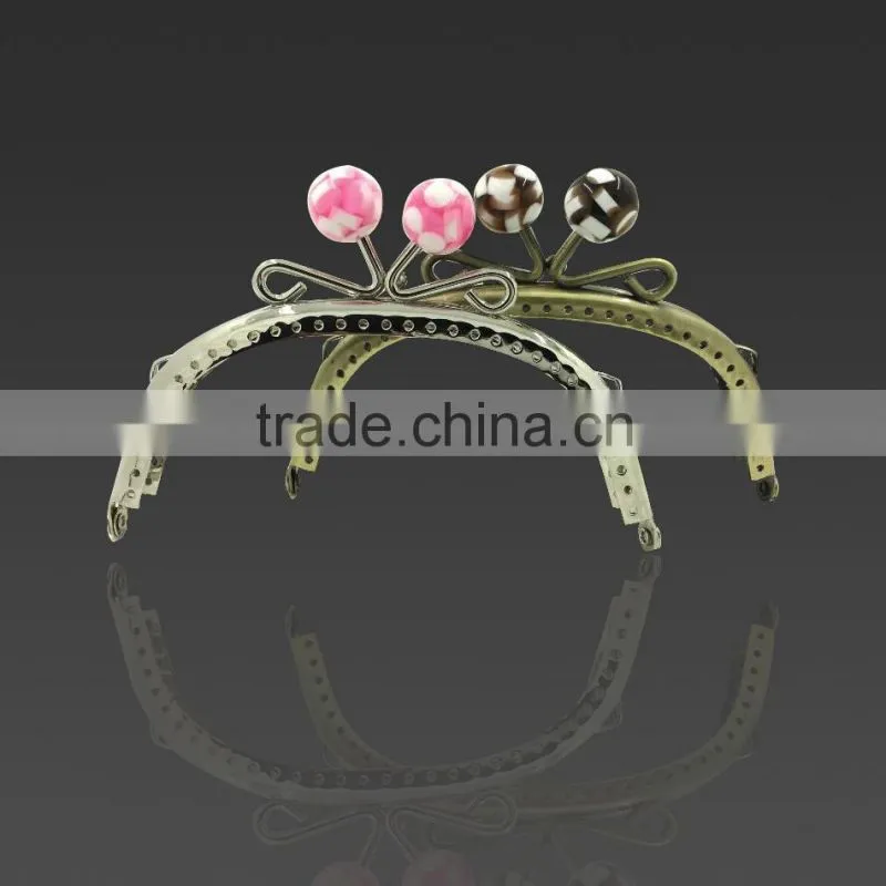 8.5CM kiss ball lock coin purse frame DIY scew clutch purse frame bag frame DIY metal purse frame purse clip