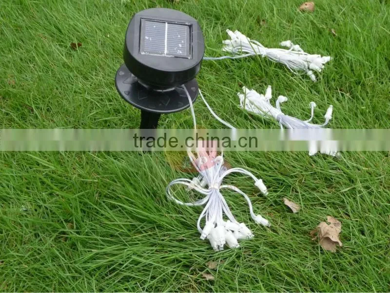 Solar powered LED strings,colorful led rope light