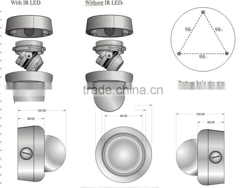 3.0 MP 1080P HD IR PLASTIC DOME CAMERA