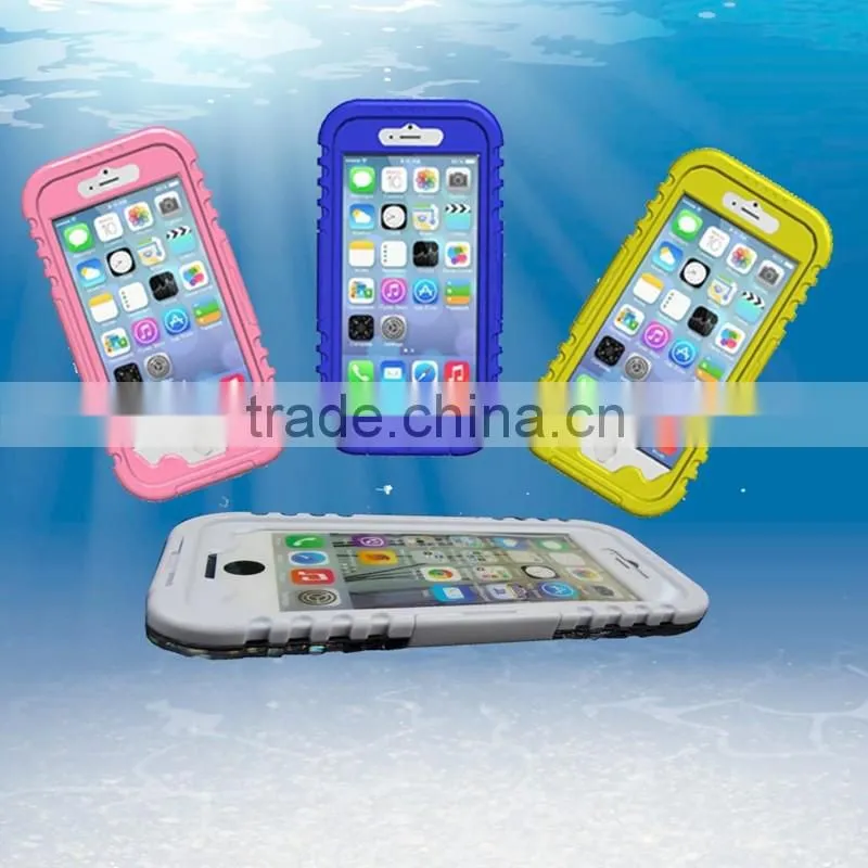 For iphone waterproof cell phone case red