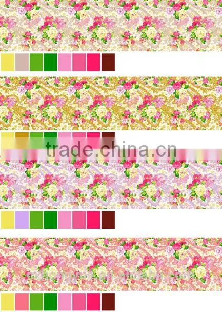 microfiber polyester printing pongee woven fabric for sofa