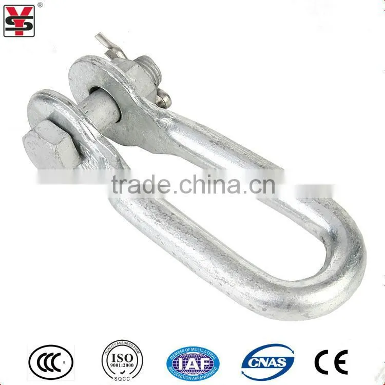 Durable quality galvanized steel omega shackle
