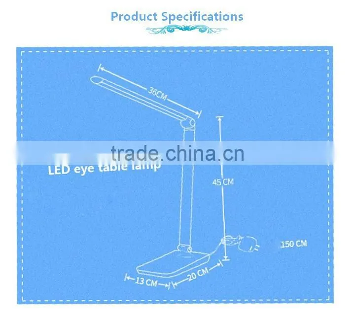 JK868-1 aluminum adjustable balance arm reading table lamp