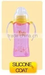 BPA free glass feeding baby bottle special shaped baby feeder