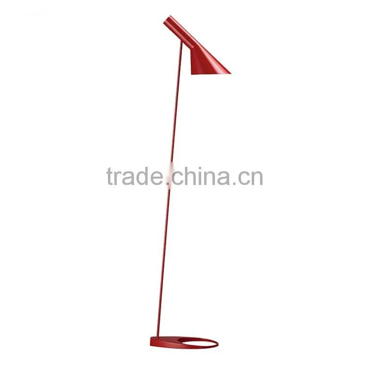 Contemporary chrome floor standing reading lamps