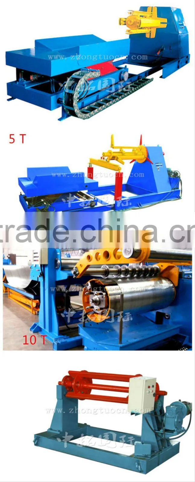 15 T Hydraulic decoiler with coil car