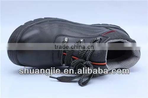 light surface buffalo leather safety shoes China made work shoes 8093