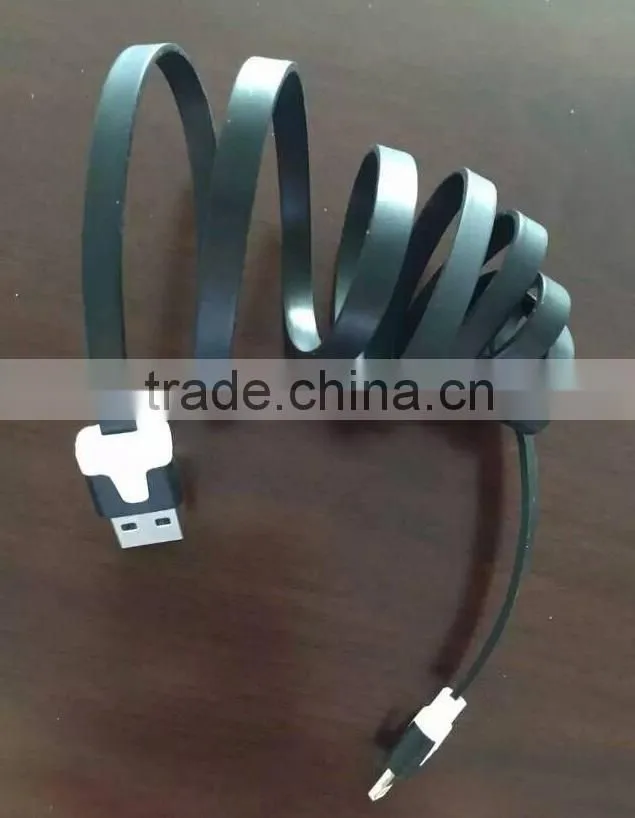 colorful flat noodle usb data cable for charging and transmit wholesale price hight quality