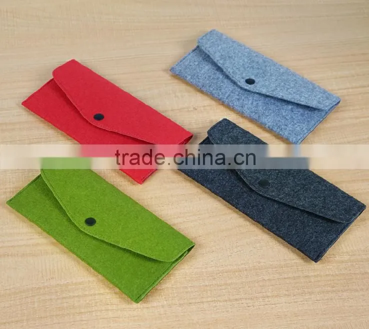 100% polyester felt bag felt fabric purse and wallet wholesale