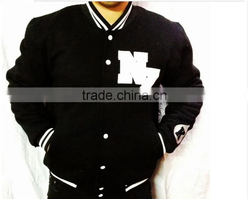 customized cotton fleece varsity jacket,custom pure cotton fleece jacket,fashionwear cotton fleece jacket