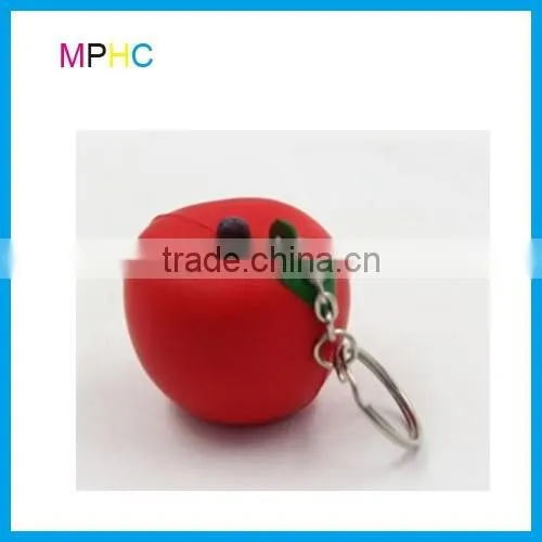Holloween Promotional Gift Jack o Lantern Pumpkin Stress Reliever Keychain