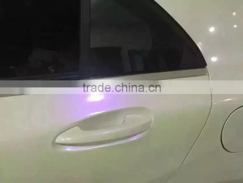 pearl white car wrap film 1.52*20m with air free bubbles , chameleon pearl white to purple car wrap film