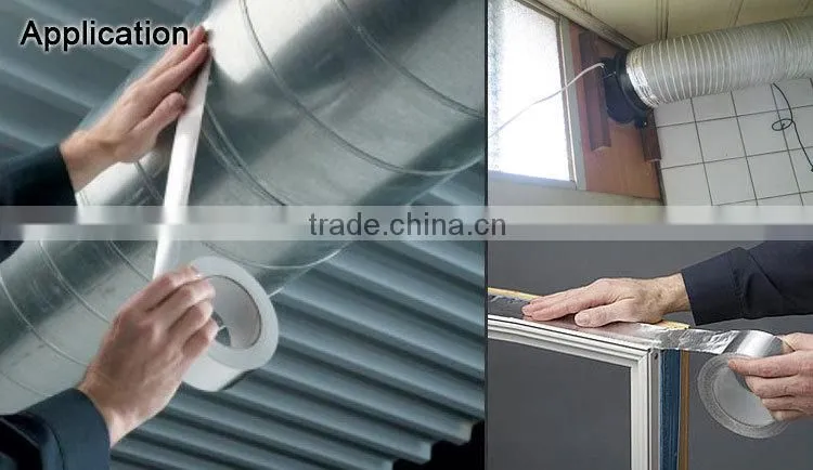 high quality self adhesive fireproof aluminum foil tape