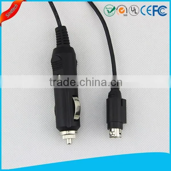 Black 12v & 12v Cigarette Lighter Power Plug Cable - 12 12 Volt