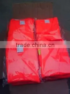 size can be customized red high visibility vest