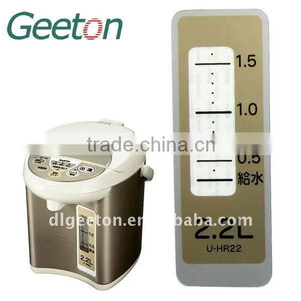 Tactile PC Nameplate for Electric Kettle