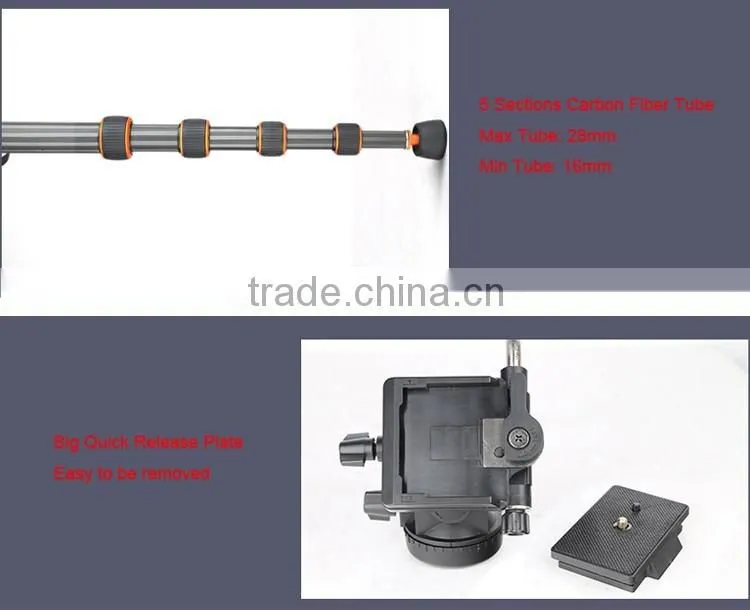 BILDPRO New Products Camera Stand Monopod Carbon Fiber Light Stand