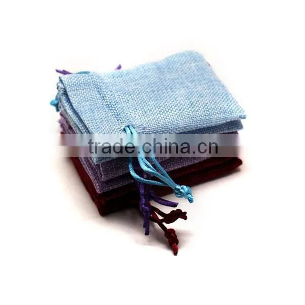 Small Jute Jewelry Pouch