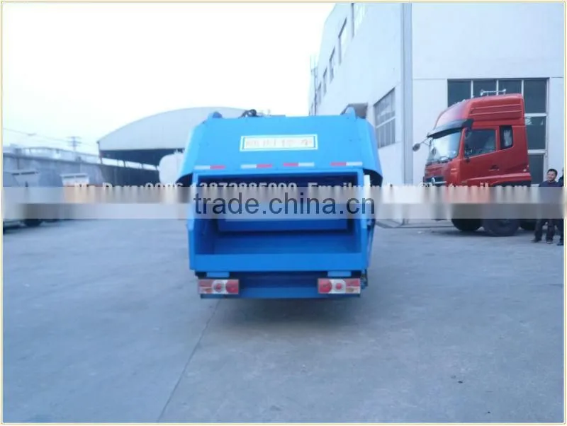Yuejin small compactador, trash compactor with garbage bin , garbage bin lifting truck