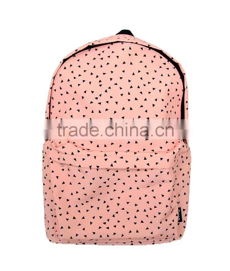 High quality polyester sport travel laptop girls school backpack bag