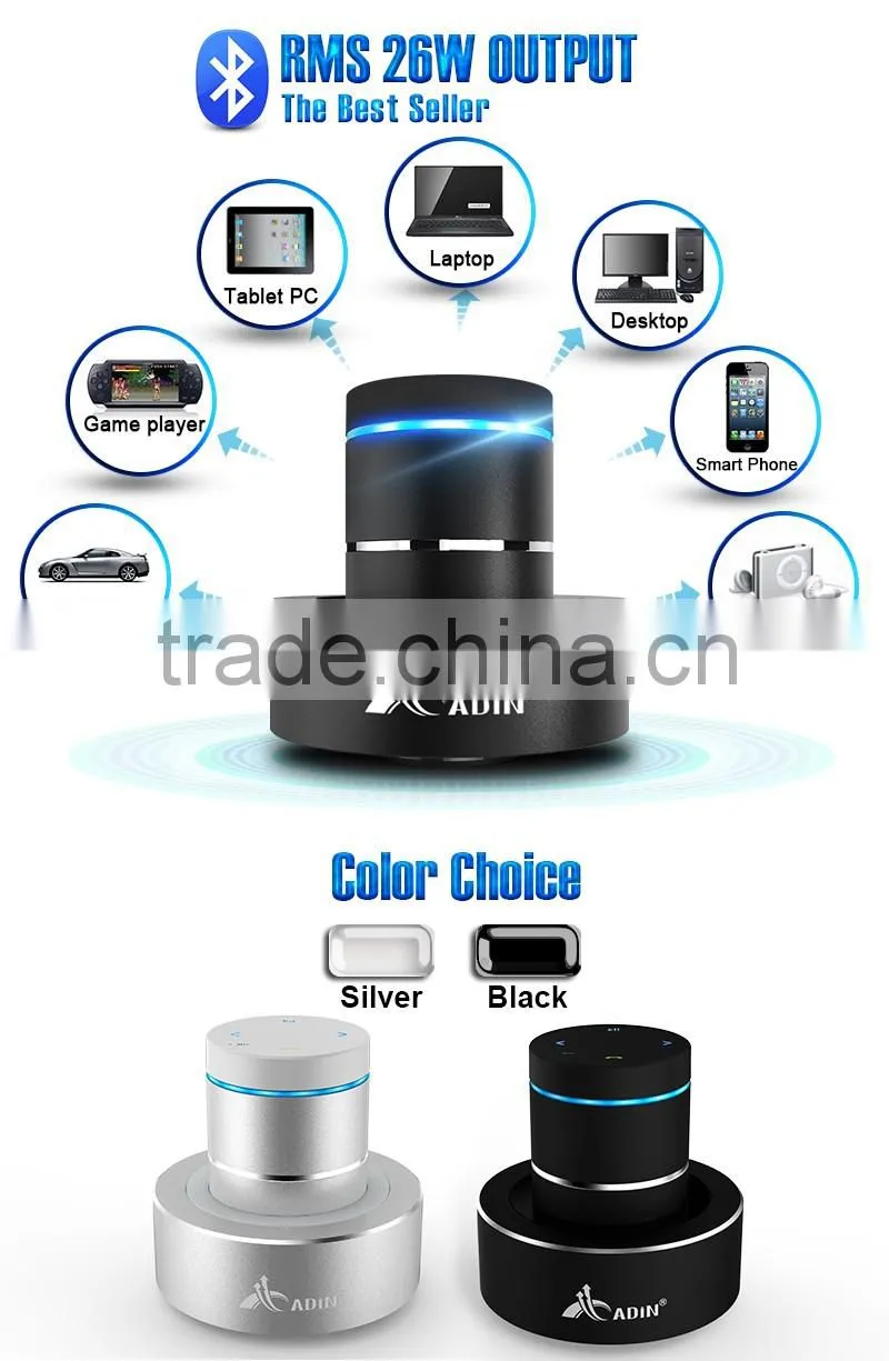 Shenzhen 2015 hot high quality bluetooth vibration speaker with led light