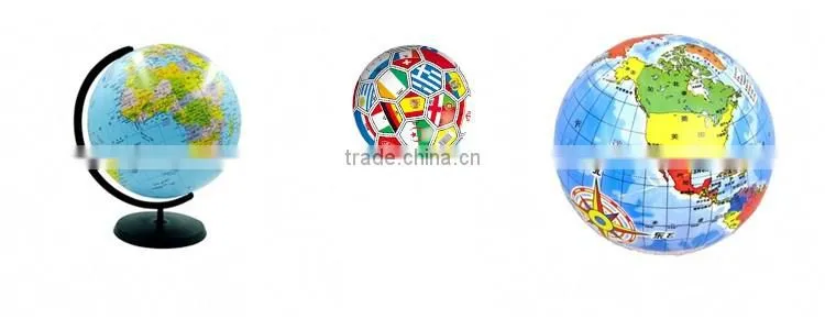 Inflatable globe/earth beach ball