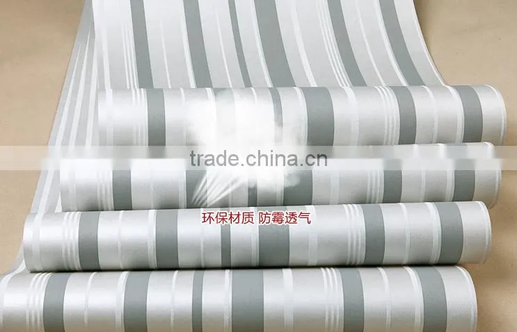 non-woven vertical stripes modern design italian wallpaper