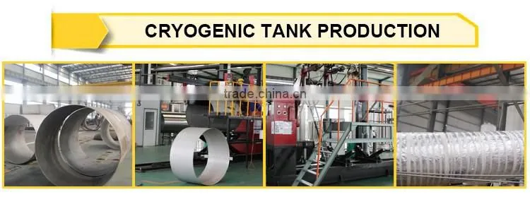 ASME 10m3 liquid oxygen tank for cryogenic storage tank