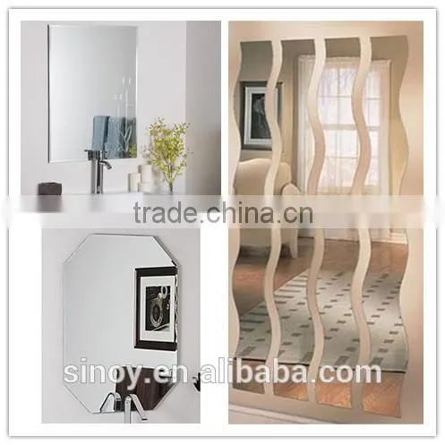 Quality float glass Unframed bathroom mirror wholesale unframed mirrors