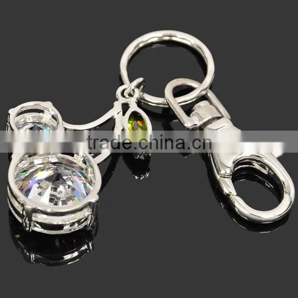 lovely cartoon bear Crystal Key Chain