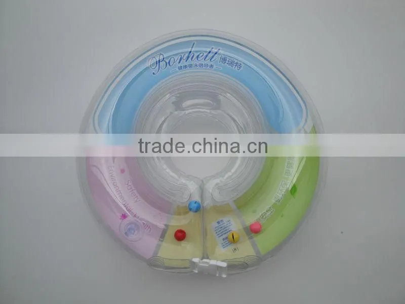 inflatable baby bath swimming tube ring neck wearing ring