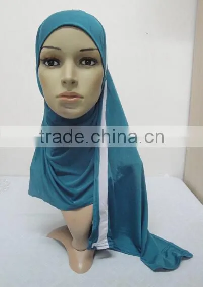 H301 latest one piece instant hijab with shawl,muslim scarf