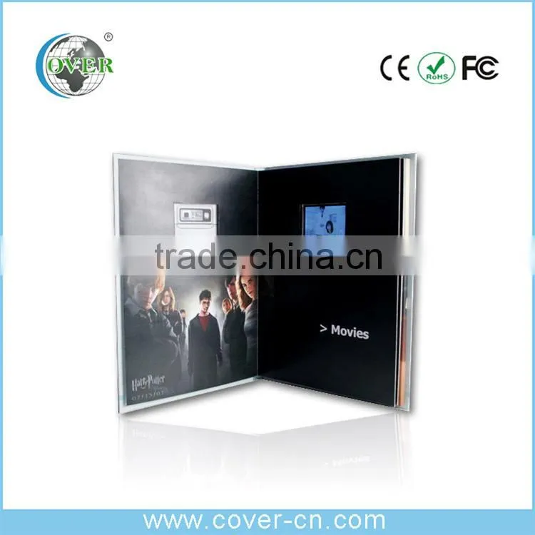 A5 Brochure 4.3'' LCD Video Greeting Card, Video Brochure Card For Promotion